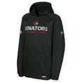 thumbnail image 2 of Youth Fanatics Black Ottawa Senators Authentic Pro Rink Raglan Hoodie, 2 of 3