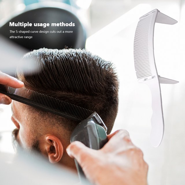Peine De Posicionamiento S Arc Hair Clipper Peine Ajustable Men Hair Brush Salon Hair Comb (Blanco) Likrtyny Cuidado Belleza