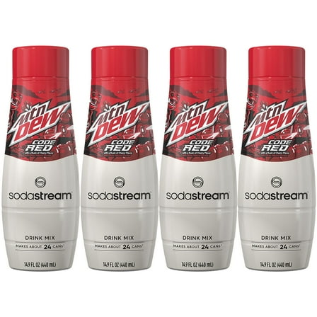 SodaStream Mountain Dew Code Red Drink Mix 14.9 fl oz/ 4pk