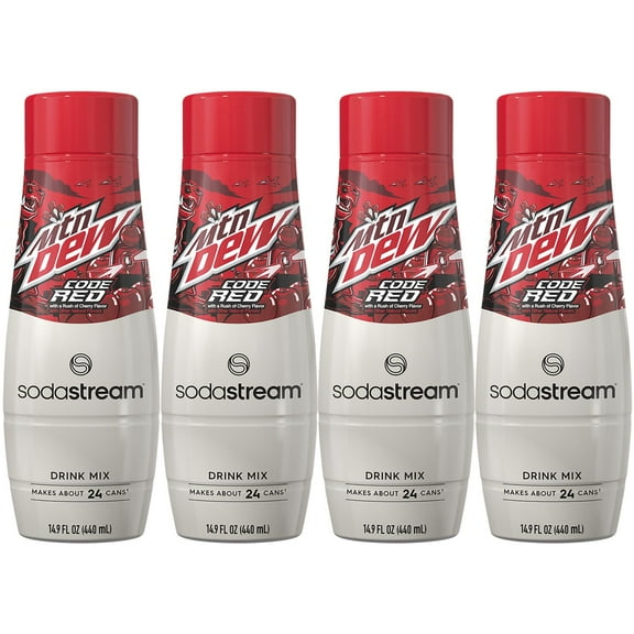 SodaStream Mountain Dew Code Red Drink Mix 14.9 fl oz/ 4pk