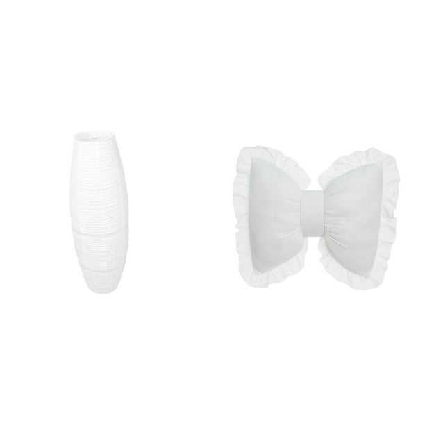 Cubierta de lámpara de pie,Lámpara de pie decorativa con pantalla de papel de arroz,Lámpara de pie clásica con pantalla y accesorios de iluminación,Cojín con lazo bonito,Cojín con forma