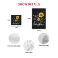 thumbnail image 7 of Yellow Sunflower Kitchen Dish Towels for Drying Dishes Set of 4, Summer Flower Bee Sunshine Black Waffle Weave Microfiber Hand Tea Bathroom Towels Quick Dry & Absorbent Towel 12x12, 7 of 7