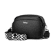 thumbnail image 1 of Bolso De Moda De Piel Blanda Y Correas Belug Negro, 1 of 5