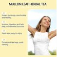 thumbnail image 2 of Mullein Leaf Tea Bags Herbal Lung Cleansing Breathing Cough Relieve Tea, 2 of 5