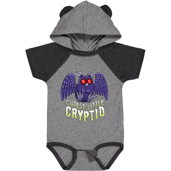 Inktastic Cutest Little Cryptid Mothman Boys or Girls Baby Bodysuit