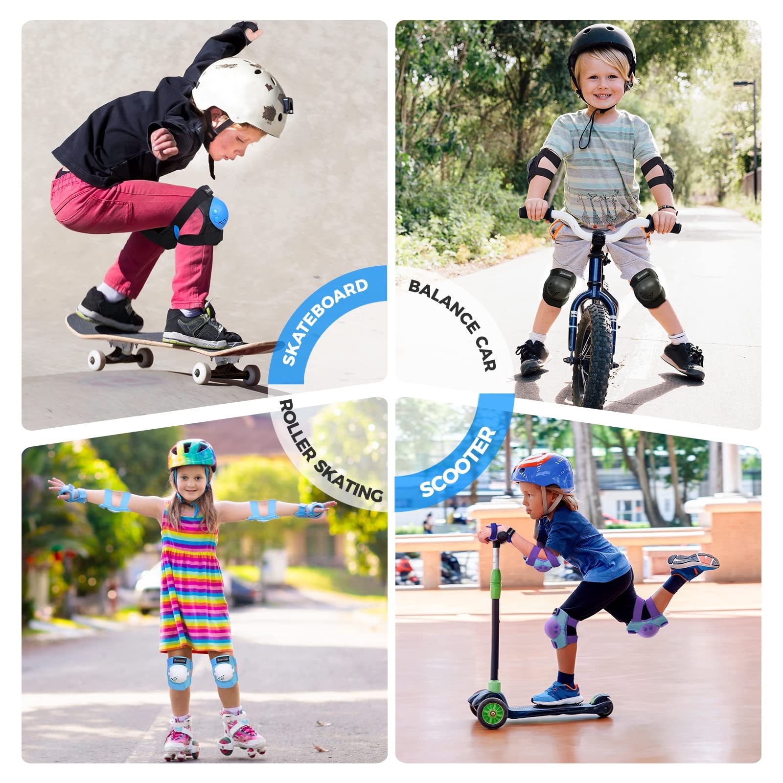 BOSONER Kids/Youth Bike Helmet, Lightweight Multi-Sport Adjustable Helmets for Bicycle Skateboard Scooter Skate Cycling