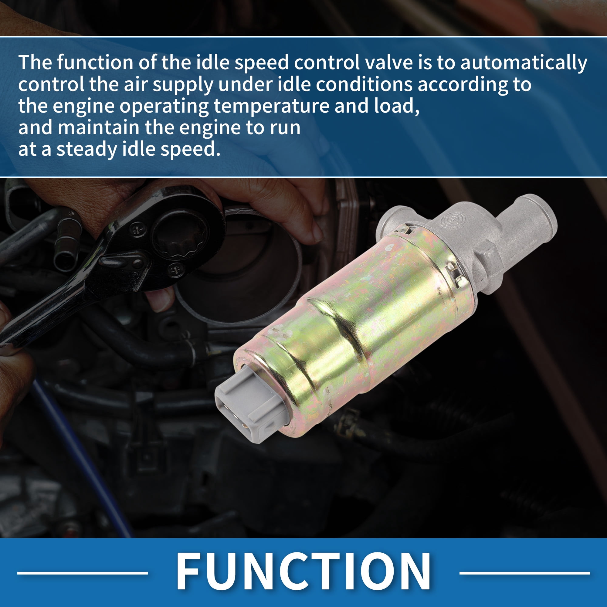 Unique Bargains Car Idle Air Control Valve for VW Golf 1985-1992 No.280140505 IACV Idle Motor Idle Air Control Valve