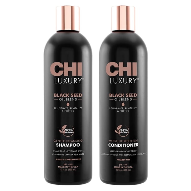 Champú y acondicionador CHI Luxury Black Seed Oil 355 ml (paquete de 2)