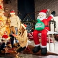 thumbnail image 5 of Belita Amy 6ft Christmas Inflatable Climbing Santa with LED Lights, Christmas Blow up Decoration, 5 of 11