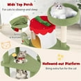 thumbnail image 6 of Demi Bonn 61" Christmas Decor Cat Tree Tower for Indoor Cats, Multi-Level Cat Climbing Tower with Cat Condos, Top Perches, Hammock, Green, 6 of 7