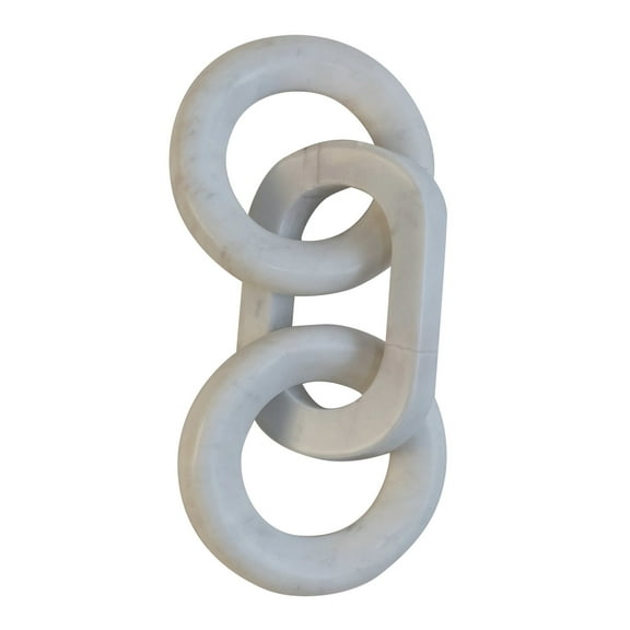 Bloomingville Marble Chain Décor, White