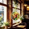 thumbnail image 6 of YangKa Squirrel & Pinecone Acrylic Puzzle Suncatcher, Nature Window Decor, Great Holiday Decoration, Sweet Housewarming Gift, 6 of 6