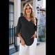 thumbnail image 5 of Blusas Elegantes e Informales para Mujer, de 1/2, para Oficina, de , con Cuello en V, Color Negro, Talla XXL, 5 of 9