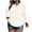 White, variant on Plus Size Tops for Women Cute Crewneck Button Down Blouses for Women Fashion Lace Long Sleeve Going Out Tops Casual Soild Color Tunic Tops Classic Loose Womens Blouses XL-5XL White