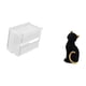 thumbnail image 5 of caso de tejido,Caja de almacenamiento de papel higiénico para montaje en pared,Soporte de pared acrílico para papel higiénico y toallas,Figura de escritorio,Estatua de gato,linda decoración, 5 of 8
