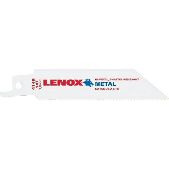 Lenox 4 in. Bi-Metal Reciprocating Saw Blade 14 TPI 5 pk