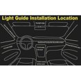 thumbnail image 5 of 10m/3.28ft Luz lateral del coche de fibra óptica Resplandor 12v 1w Iluminación LED impermeable Tubo de fibra óptica Atmósfera interior del coche Luces de tira de neón 3mm, 5 of 5