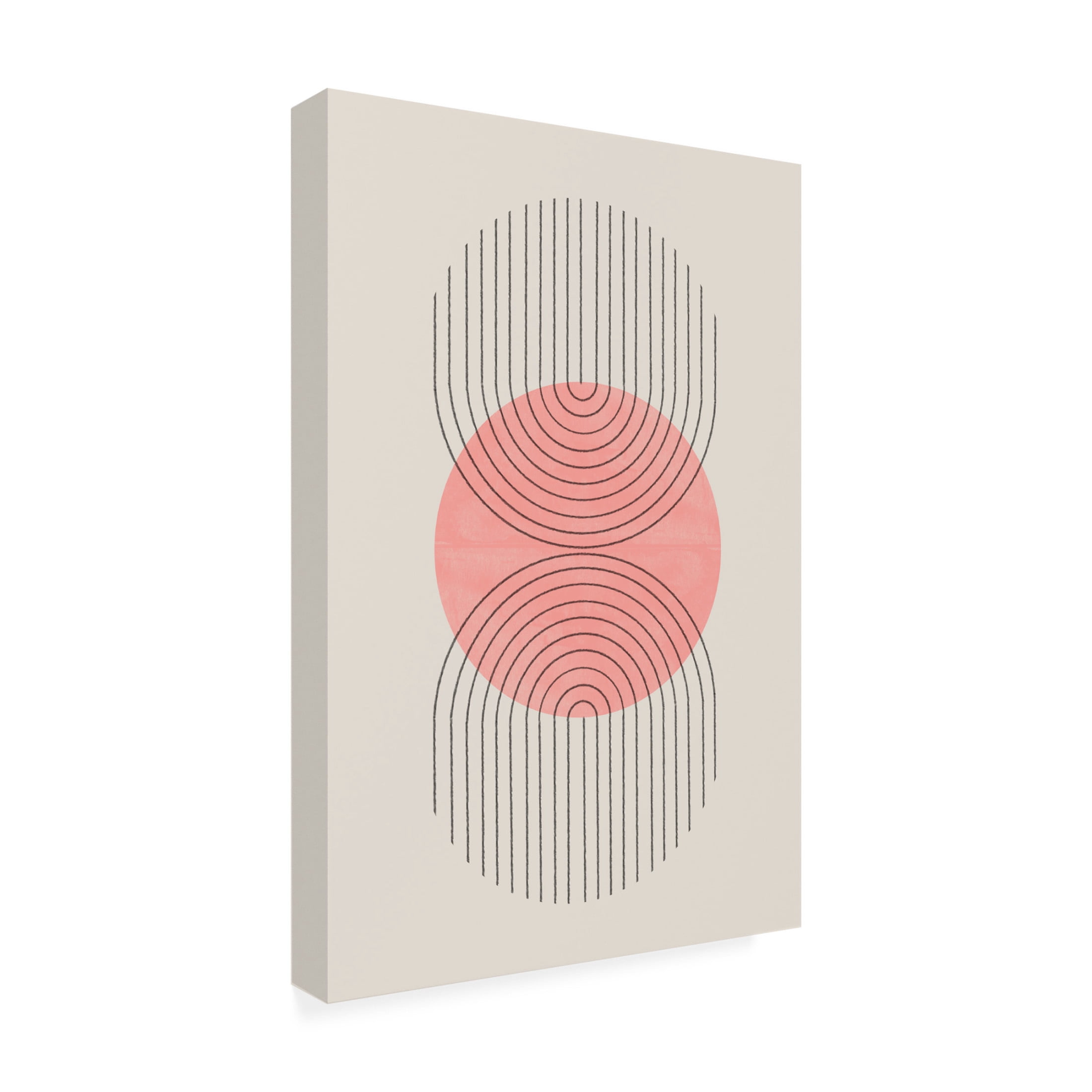 Trademark Fine Art THE MIUUS STUDIO Perfect Point Peach Canvas Wall Art