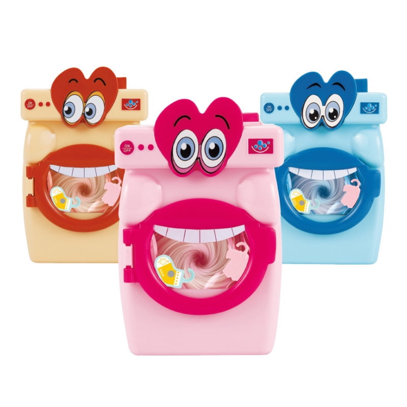 1PC Girls Washing Machine Toy Set Big Mouth Plastic Appliance Toy