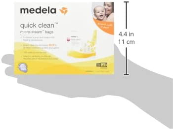 Medela Quick Clean Micro-Steam Bags Economy Pack of 4 retail boxes (20 Bags Total)