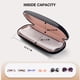 thumbnail image 3 of Funda para gafas Marvolia Hard Shell de piel sintética negra con tela, 3 of 7