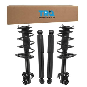 TRQ Front and Rear Complete Strut Assembly & Shock Absorber Kit Complete Strut & Coil Spring Assembly Fits Select 2006-2008 Toyota RAV4