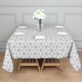 thumbnail image 3 of Black White Checkerboard Checkered Pattern Square Tablecloth,Waterproof Square Table Cover,Wipeable Spillproof Washable Table Cover for Home Kitchen Party Decor 42"X42"(107x107cm), 3 of 6