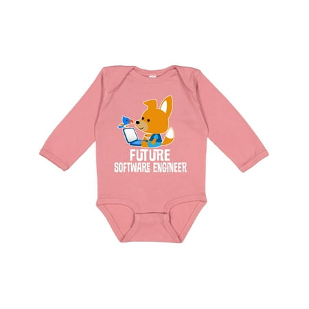 

Inktastic Future Software Engineer Gift Baby Boy or Baby Girl Long Sleeve Bodysuit