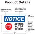 thumbnail image 2 of (2 Pack) Elevator Out Of Order Sign, 2 of 7