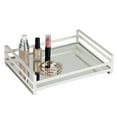 thumbnail image 2 of Home Details Flat Iron Wired Rails Mirror Base Large Vanity Tray Jewelry Organizer, Silver, 2 of 3