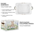 thumbnail image 2 of Watercolor Easter Bunny Pattern Foldable Storage Basket,Canvas Fabric Foldable Storage Bins with Handles Open Home Storage Bins Boxes for Toy Book Shelf Closet Baskets, 2 of 9