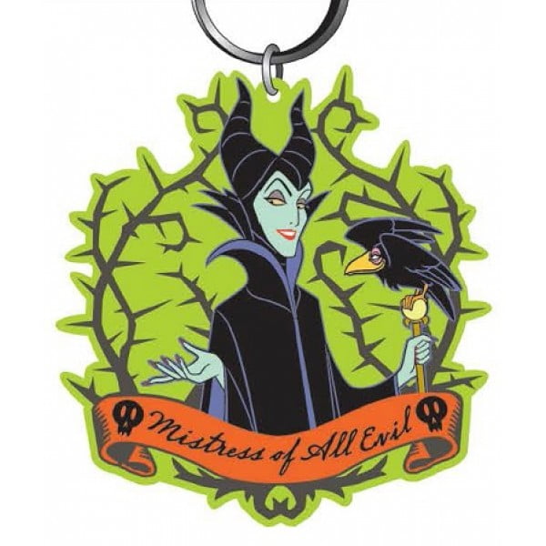 Details about   Disney Villains Maleficent Keychain Ring Soft Touch Flexible Keyring 