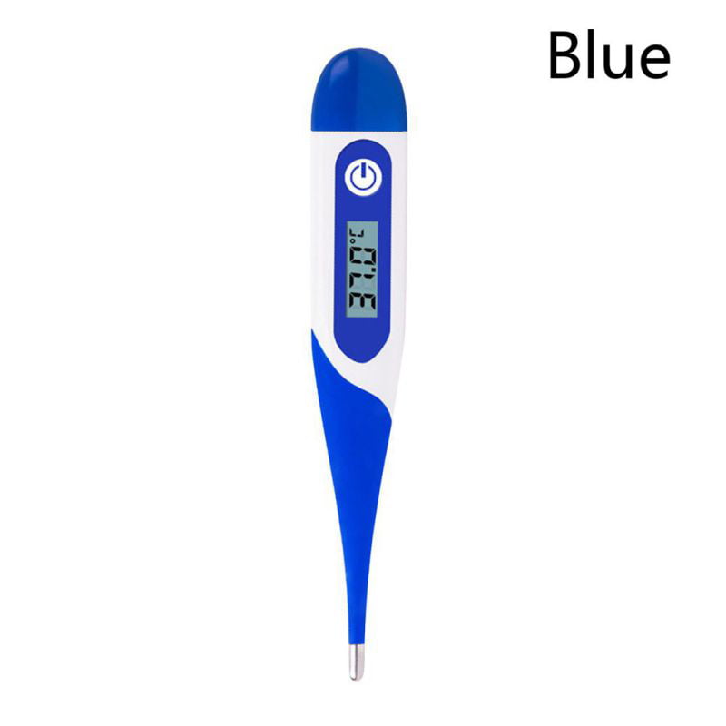 Medical Oral Thermometer with Digital Display Soft Head Waterproof Large Screen,Accurate and Fast Readings with Fever Indicator 