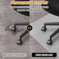 thumbnail image 3 of FreeLung Chair Mat for Carpeted Floor 48''×30'' ft Clear PVC Protector Floor Mat with Lip, 3 of 7
