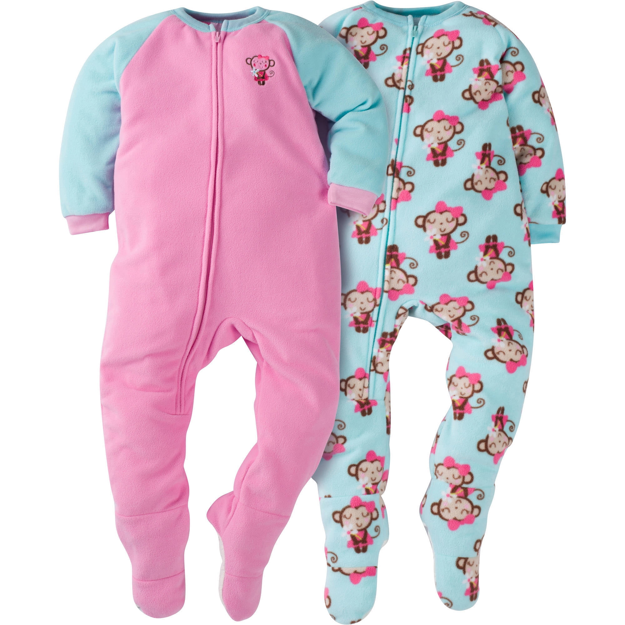 Toddler Girl Blanket Sleeper, 2pack