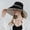 Black, variant on Sun Hats Beach Hats Women Outdoor Sun Hat All Tethered Double Sided Large Brimmed Sun Hat Wide Brim Hats Hats for Women Black One Size