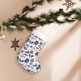thumbnail image 7 of Daiia Fourth Of July Party Print Christmas Stocking，18"Large Knitted Xmas Stocking for Kids, Family Stocking for Fireplace Christmas Holiday Party Decoration, 7 of 7