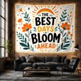 thumbnail image 6 of Boho Sunset Hills with the Best Days Bloom, Nostalgic Vintage for Botanical Art Lovers, Botanical Wall Decor, Mother'S Day Gift, Tapestry Wall Hanging for Bedroom and Dorm, 6 of 7