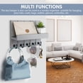 thumbnail image 2 of Siruishop Key Holder Wall Mount Easy Installation Coat Rack for Hallway Kitchen Office Gray, 2 of 11