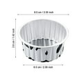 BINGLI 40PCS Reusable Round Aluminum Foil Tin Cups Aluminum Foil For
