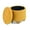 Dark yellow + Foam, variant on Round Storage Ottoman, Multi-functional Round Flannel Button Ottoman, Lid Can Be Turned Over As A Table Top with Storage Space