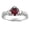Red, variant on Copper Ring Heart Shape Gold Plated Inlay Gemstones Semiprecious Stones For Women Sizes 6 To 10 Elegant Gift For Her