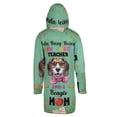 thumbnail image 2 of Kinda Busy Being Kindergarten Teacher and Beagle Mom All Over Print 3D Hooded Duffle Toggle Coat Beagles Dog Lover Gifts Idea - 02005, 2 of 6