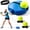 Blue, variant on Solo Tennis Trainer Rebound Ball with String, Portable Tennis Practice Rebounder Trainer Set, Self Training Tool with Weighted Base for Home Backyard Tennis Ball Practice Equipment(Pink)