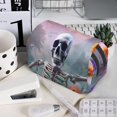 thumbnail image 7 of Kdxio Mist Sunflower Skull for Double Compartment Pen Case Oxford Organizer with Zipper Pockets for Students Artists, 7 of 7
