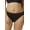 Black, variant on Elila Women’s Plus Size Super Curves Jacquard Panty, Medium Coverage Brief, Style 3405 Black