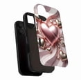 thumbnail image 3 of Valentine's Day Luxury Metallic Hearts 3D iPhone Case for Women Men, Shimmering Protective Case Compatible with iPhone 11/12/13/14/15/16 (Pro Max/Plus), 3 of 9