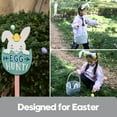thumbnail image 2 of Sea Team Easter Bunny Basket for Eggs Hunt, Easter Eggs Bucket, Small Woven Cotton Rope Tote Bag with Rabbit Ears & Fluffy Tail for Kids, Easter Days Decoration, Party, Holidays, All Grey, 2 of 6