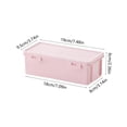 thumbnail image 3 of SLYNSHome Plastic Storage Box With Lid, Large Capacity Desktop Organizer Case,Pink Portable Container For Pens Markers And Small Desk Accessories, 3 of 6