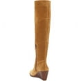 thumbnail image 2 of 1.State Kern Marigold Tan Suede Knee High Low Wedge Pointed Toe Dress Boots (MARIGOLD, 7), 2 of 5
